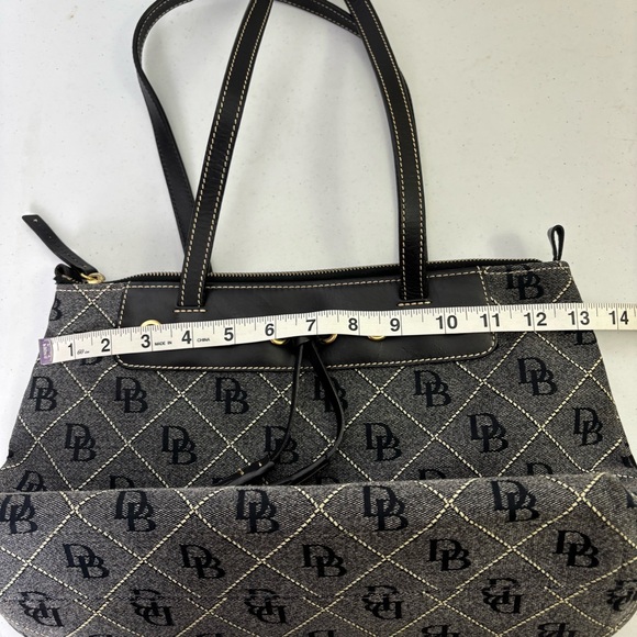 Dooney & Bourke Canvas and Leather Monogram Bag - Picture 7 of 8